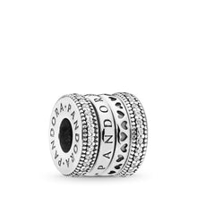 Load image into Gallery viewer, Pandora Spinning Hearts of PANDORA Charm, Clear CZ