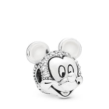Load image into Gallery viewer, Pandora Disney, Shimmering Mickey Portrait Clip, Clear CZ