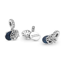 Load image into Gallery viewer, Pandora Dazzling Wishes Dangle Charm, Clear CZ &amp; Blue Enamel
