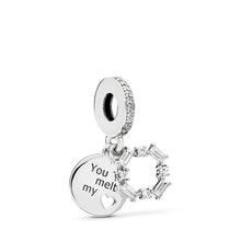 Load image into Gallery viewer, Pandora Ice Carving Dangle Charm, Clear CZ