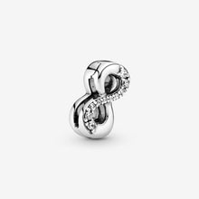 Load image into Gallery viewer, Sparkling Infinity Clip Charm