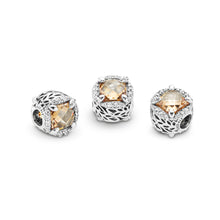 Load image into Gallery viewer, Pandora Radiant Grains of Energy Charm, Clear &amp; Golden Colored CZ