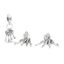 Load image into Gallery viewer, PANDORA Keys of Love Dangle Charm, Red CZ &amp; Multi-Colored Crystals