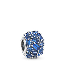 Load image into Gallery viewer, Pandora Chiselled Elegance Charm, Blue Crystal