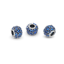 Load image into Gallery viewer, Pandora Chiselled Elegance Charm, Blue Crystal