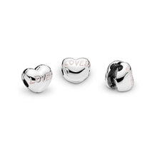 Load image into Gallery viewer, PANDORA Loved Heart Charm, Powder Pink Enamel