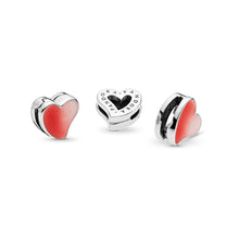 Load image into Gallery viewer, PANDORA Reflexions Asymmetric Heart of Love Clip Charm, Mixed Enamel