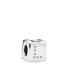 Load image into Gallery viewer, Pandora Love Dice Charm, Red &amp; Clear CZ