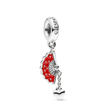 Load image into Gallery viewer, Pandora Spanish Fan Dangle Charm