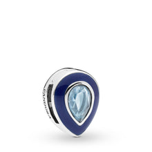 Load image into Gallery viewer, Pandora Reflexion Dazzling Blue Droplet Clip Charm