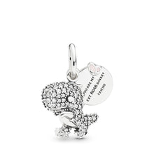 Load image into Gallery viewer, Pandora Pave Dinosaur Dangle Charm
