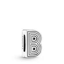 Load image into Gallery viewer, Pandora Reflexions Letter B Clip Charm