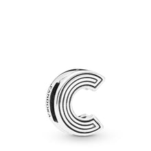 Load image into Gallery viewer, Pandora Reflexions Letter C Clip Charm