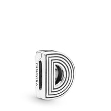 Load image into Gallery viewer, Pandora Reflexions Letter D Clip Charm