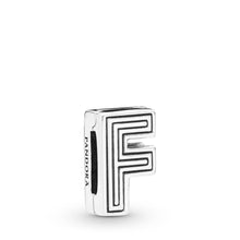 Load image into Gallery viewer, Pandora Reflexions Letter F Clip Charm