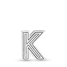 Load image into Gallery viewer, Pandora Reflexions Letter K Clip Charm