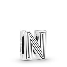 Load image into Gallery viewer, Pandora Reflexions Letter N Clip Charm