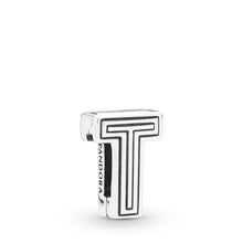 Load image into Gallery viewer, Pandora Reflexions Letter T Clip Charm