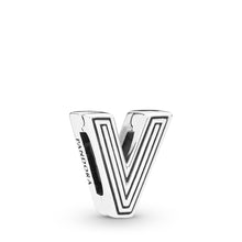 Load image into Gallery viewer, Pandora Reflexions Letter V Clip Charm