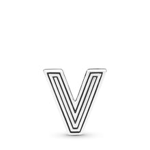Load image into Gallery viewer, Pandora Reflexions Letter V Clip Charm