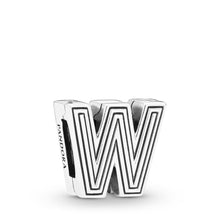 Load image into Gallery viewer, Pandora Reflexions Letter W Clip Charm