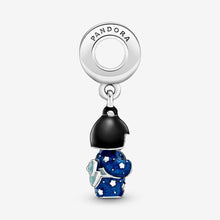 Load image into Gallery viewer, Japanese Doll in Blue Kimono Dangle Charm
