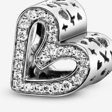 Load image into Gallery viewer, Sparkling Freehand Heart Charm