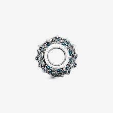 Load image into Gallery viewer, Teal Pavé Daisy Flower Charm
