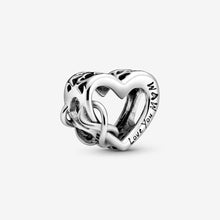 Load image into Gallery viewer, Love You Mum Infinity Heart Charm