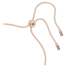 Load image into Gallery viewer, Signum bracelet Swan, White, Rose gold-tone plated