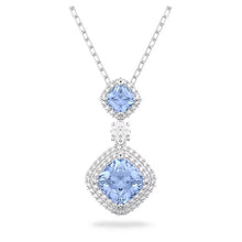 Load image into Gallery viewer, Angelic necklace Blue, Rhodium plated