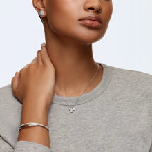 Load image into Gallery viewer, Twist bangle White, Rhodium plated