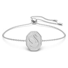 Load image into Gallery viewer, Signum bracelet Swan, White, Rhodium plated