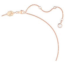 Load image into Gallery viewer, Una pendant Heart, Small, White, Rose gold-tone plated