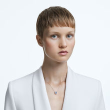 Load image into Gallery viewer, Millenia necklace Octagon cut, Blue, Rhodium plated