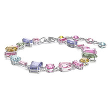 Load image into Gallery viewer, Gema bracelet Multicolored, Rhodium plated