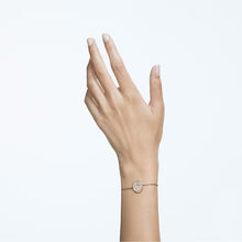 Load image into Gallery viewer, Signum bracelet Swan, White, Rose gold-tone plated