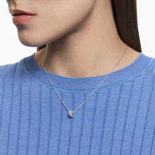 Load image into Gallery viewer, Stone pendant Blue, Rhodium plated