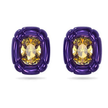 Load image into Gallery viewer, Dulcis clip earrings Cushion cut, Purple