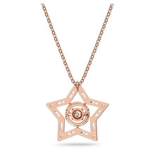 Load image into Gallery viewer, Stella pendant Star, White, Rose gold-tone plated