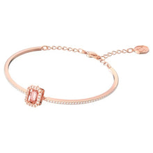 Load image into Gallery viewer, Millenia bangle Octagon cut, Pink, Rose gold-tone plated