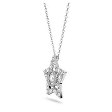 Load image into Gallery viewer, Stella pendant Star, White, Rhodium plated