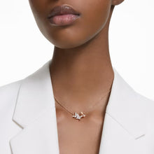Load image into Gallery viewer, Lilia necklace Butterfly, White, Rose gold-tone plated