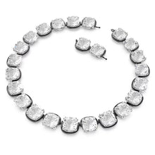Load image into Gallery viewer, Harmonia choker Cushion cut, White, Mixed metal finish