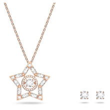 Load image into Gallery viewer, Stella set Star, White, Rose gold-tone plated