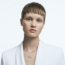 Load image into Gallery viewer, Stella pendant Star, White, Rhodium plated