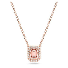 Load image into Gallery viewer, Millenia necklace Octagon cut, Pink, Rose gold-tone plated