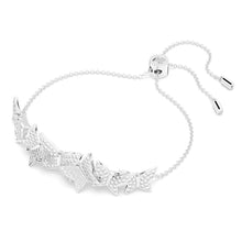 Load image into Gallery viewer, Lilia bracelet Butterfly, White, Rhodium plated