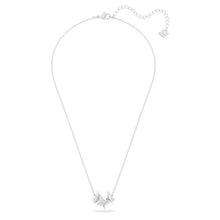 Load image into Gallery viewer, Lilia necklace Butterfly, White, Rhodium plated