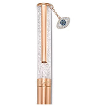 Load image into Gallery viewer, Crystalline ballpoint pen Evil eye, Rose gold-tone, Rose gold-tone plated